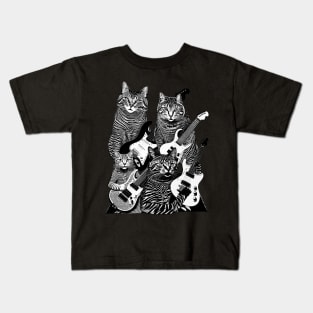 Guitar Cats Kids T-Shirt